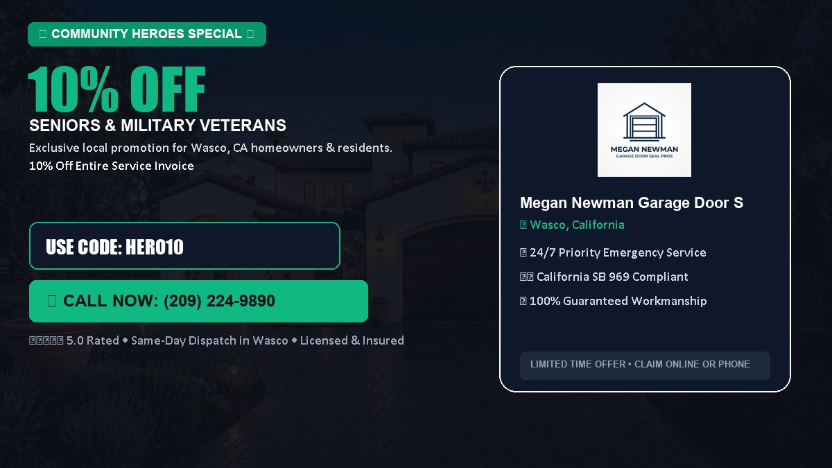 10% OFF Senior Citizens (65+) & Military / Veteran Community Discount in Wasco, CA